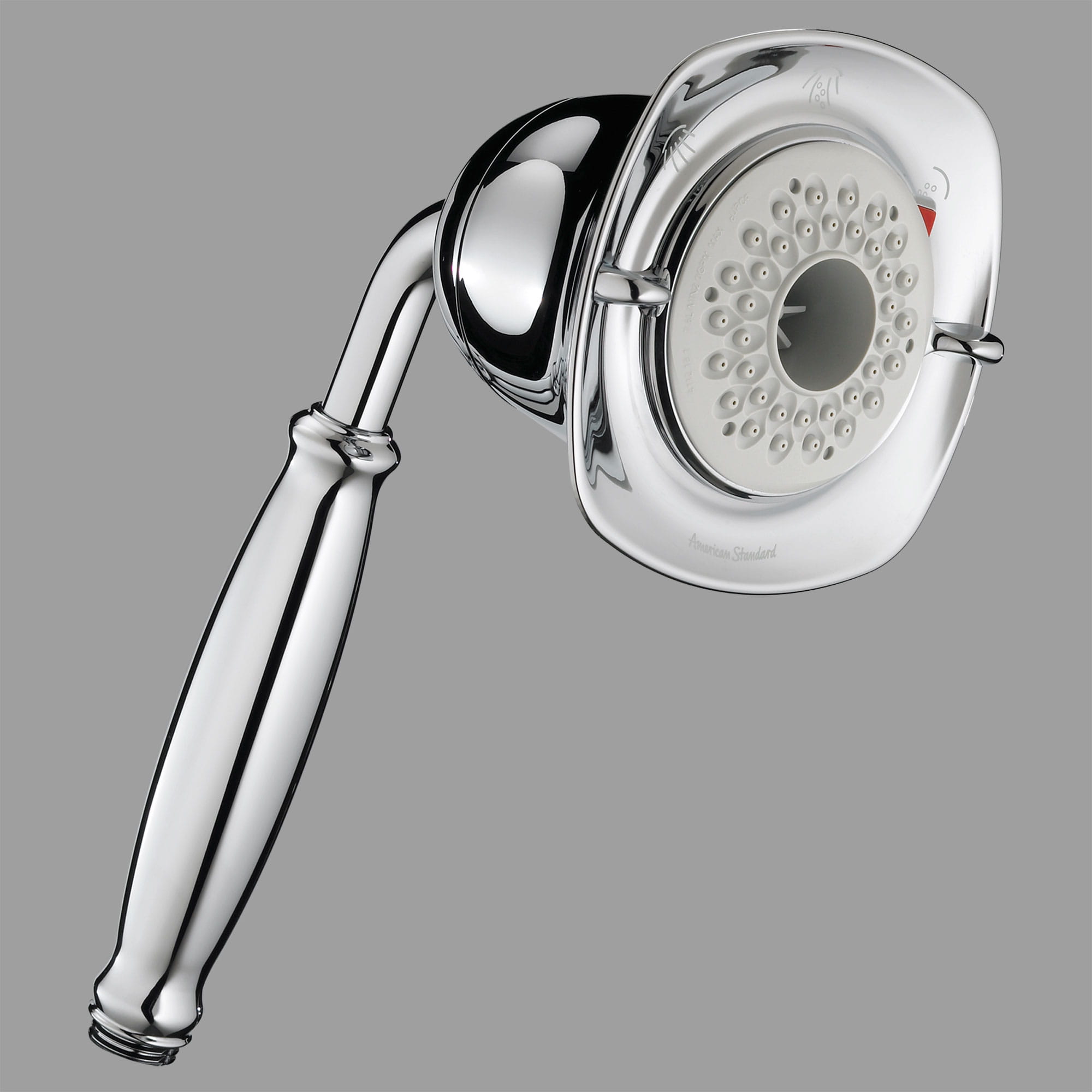 FloWise Square Transitional 20 GPM 10 In 3 Function Hand Shower CHROME